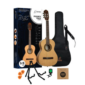 Ortega Pickers Pack Classical Guitar Starter Pack - 3-4 Size - Package