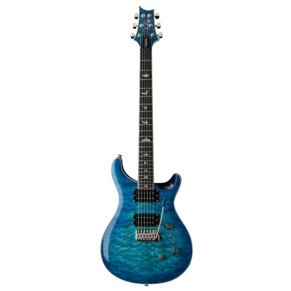 PRS SE Custom 24-08 Quilt Electric Guitar - Lake Blue - Front