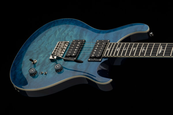 PRS SE Custom 24-08 Quilt Electric Guitar - Lake Blue - Promo 1