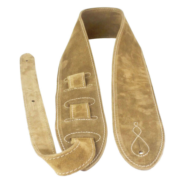 Leathergraft Comfy Suede Guitar Strap - Beige