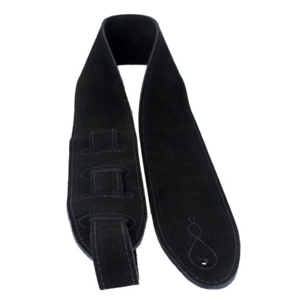 Leathergraft Comfy Suede Guitar Strap - Black