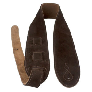 Leathergraft Comfy Suede Guitar Strap - Brown