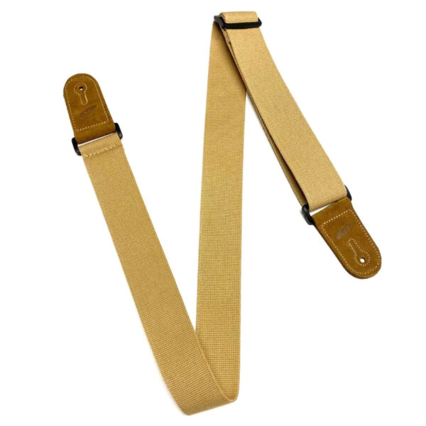 Leathergraft Cotton Webbing Guitar Strap - Beige