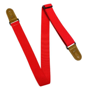 Leathergraft Cotton Webbing Guitar Strap - Red