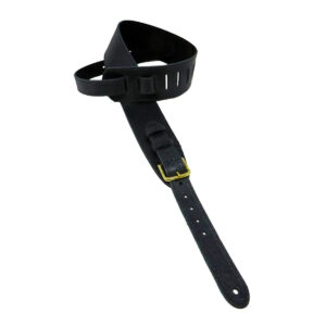 Leathergraft FAB Roadworn Leather Guitar Strap - Black