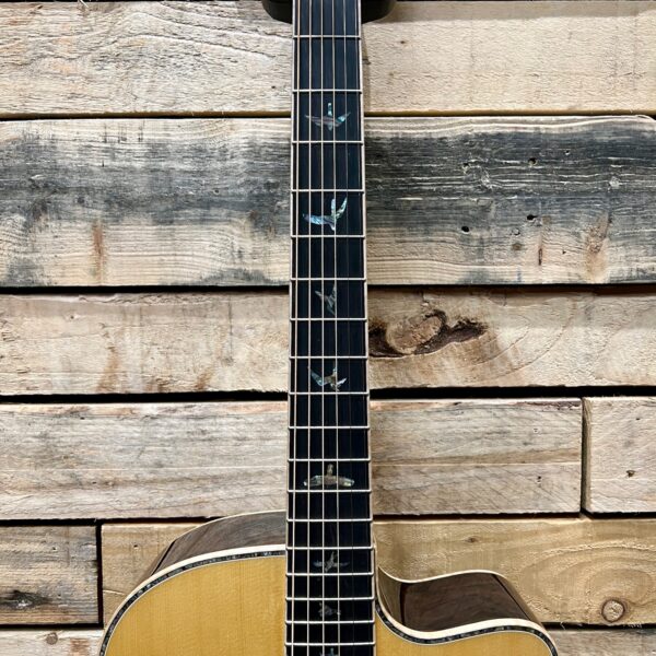 PRS SE A60E Angelus Electro-Acoustic Guitar - Natural - Fretboard