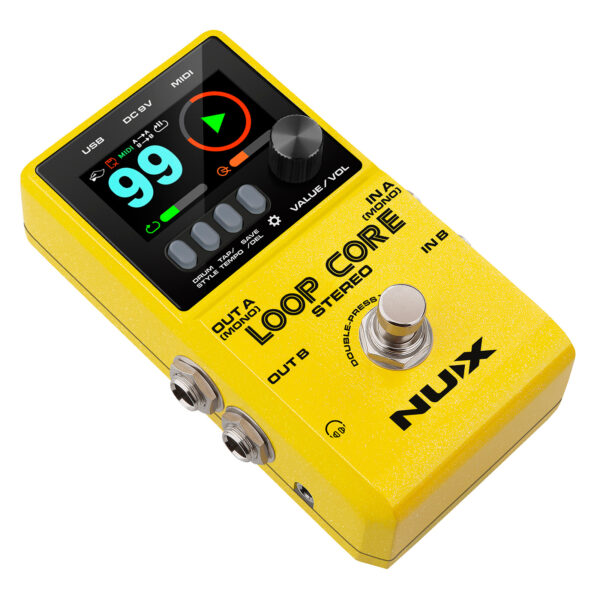 NuX Loop Core Stereo Pedal - Angle